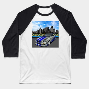 Paul walker's Skyline GTR Baseball T-Shirt